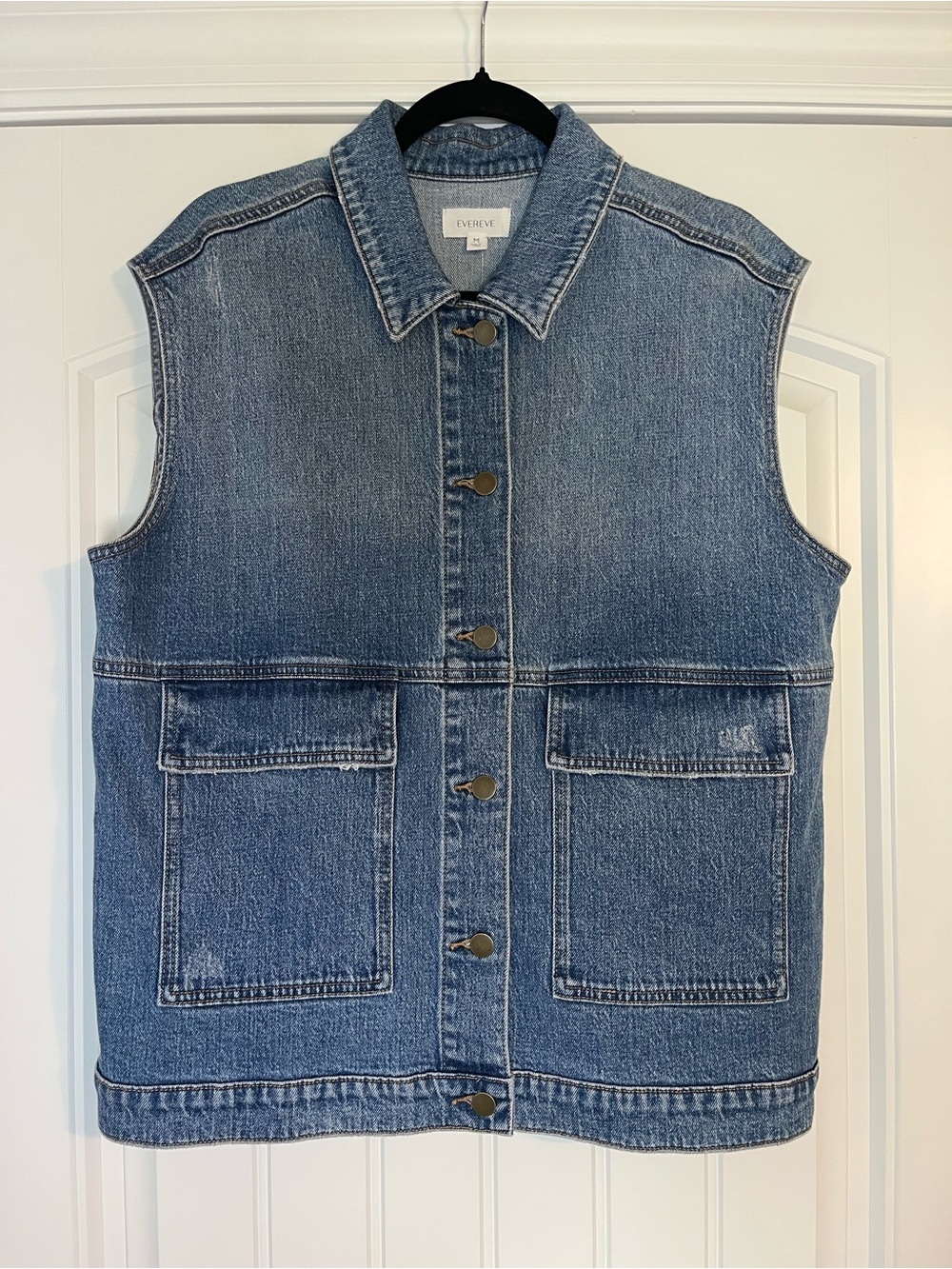 Evereve Luka Denim Jean Vest Size Medium NWT Western Country Cowgirl